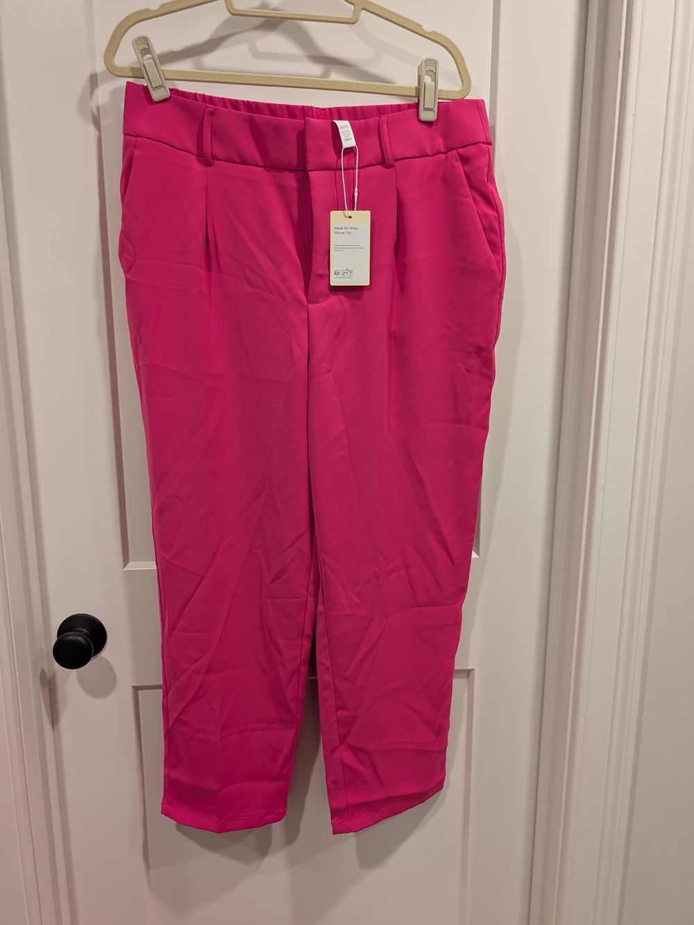 Halara Women’s Bright Pink Tailored Ankle Pants